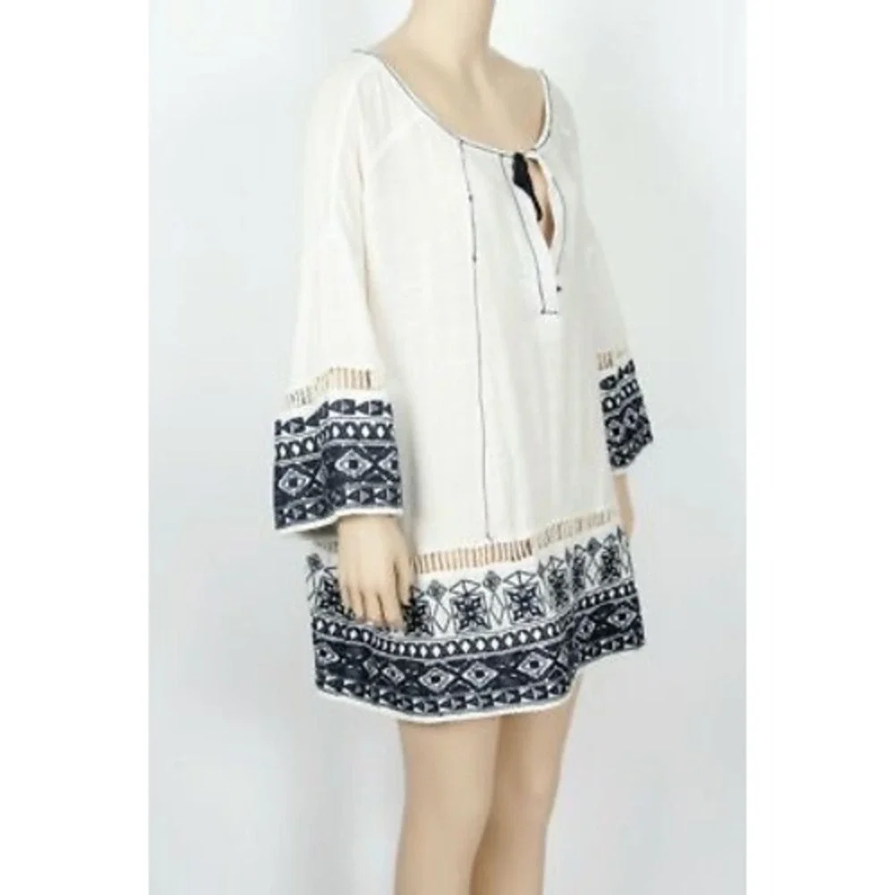 Free People Noyal Counting Stars Embroidered Tunic Size Large